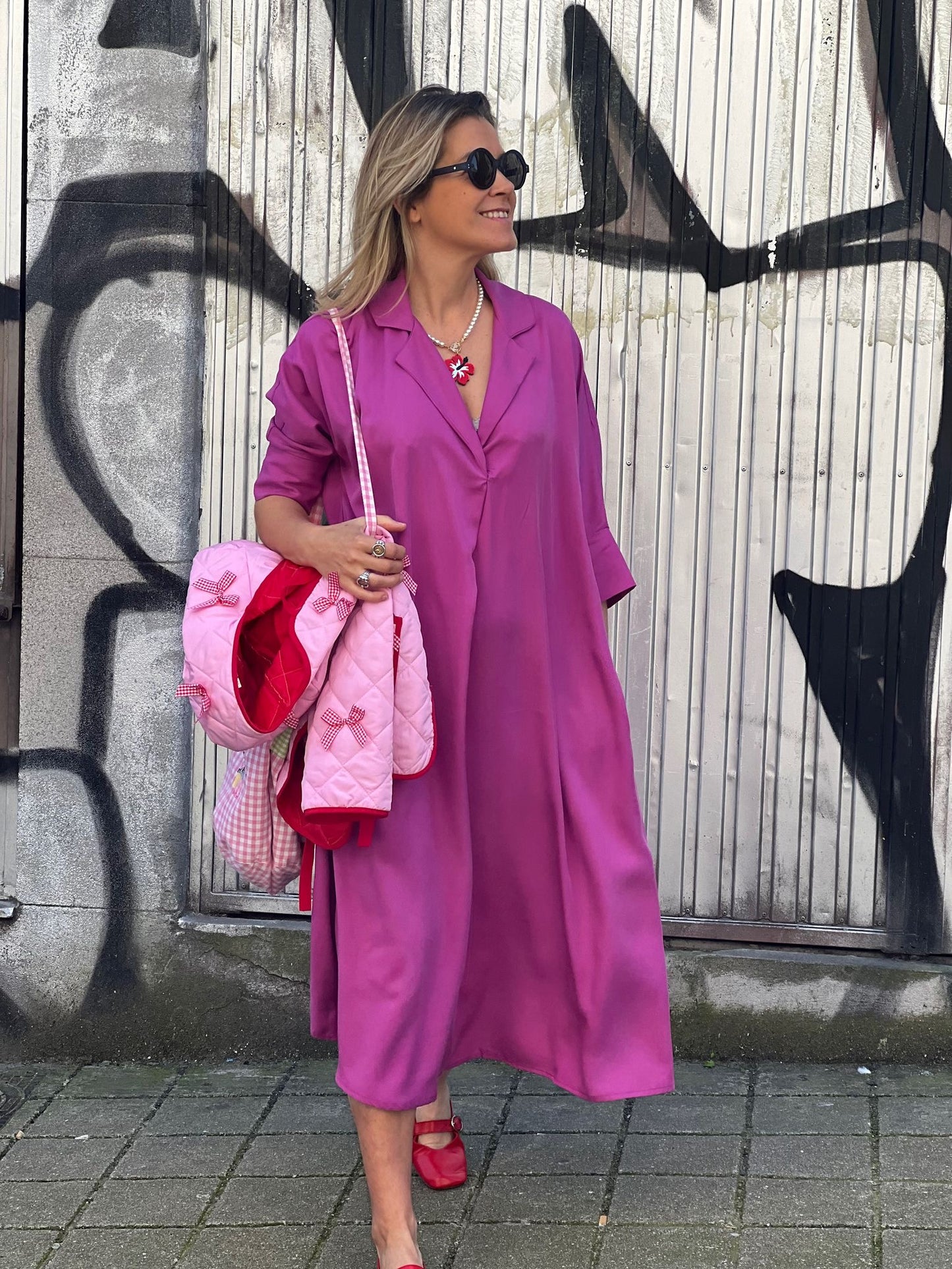 Vestido midi de viscosa