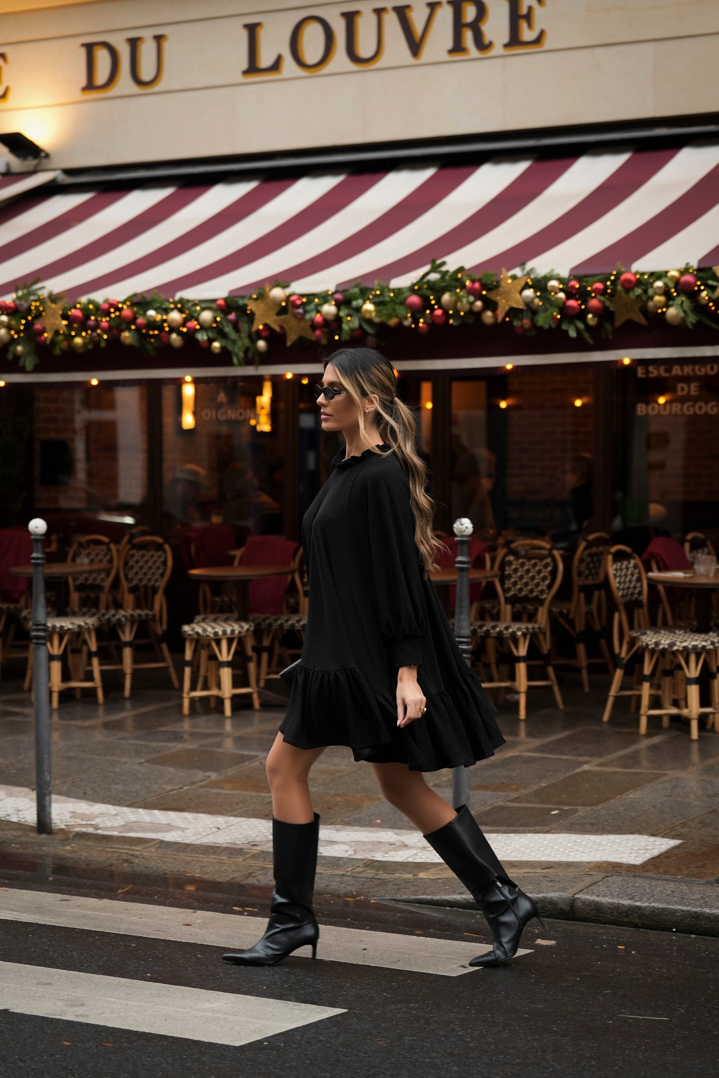 Vestido corto punto brillos