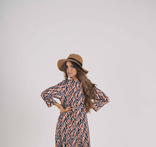 Sombrero con efecto paja