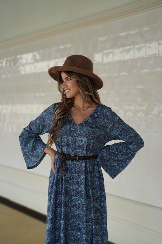 Vestido largo de punto cálido