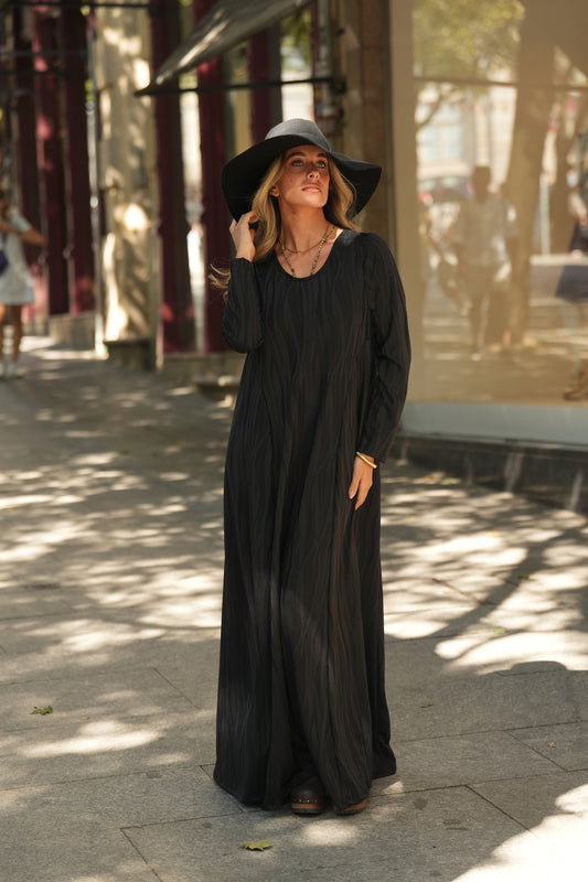 Vestido largo de punto