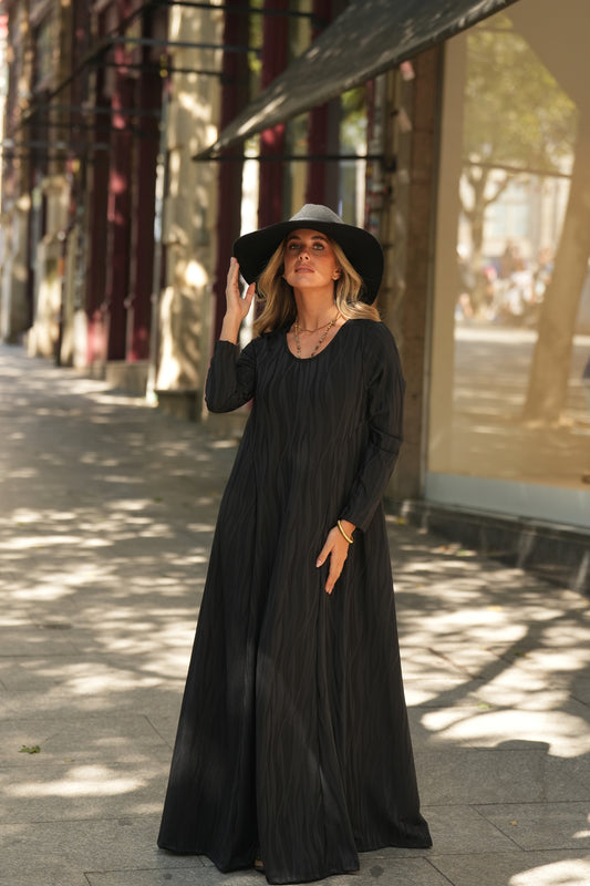 Vestido largo de punto