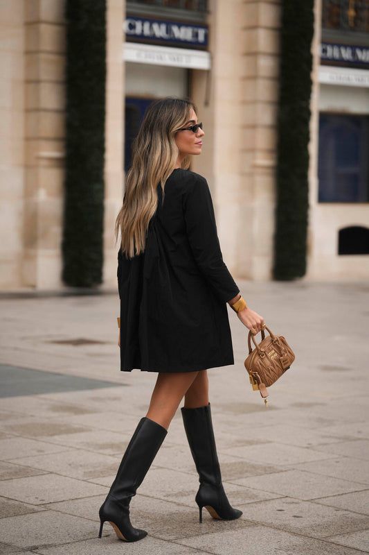Vestido corto negro