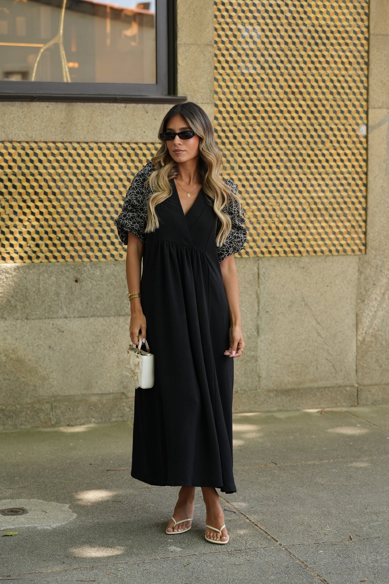 Vestido largo en negro