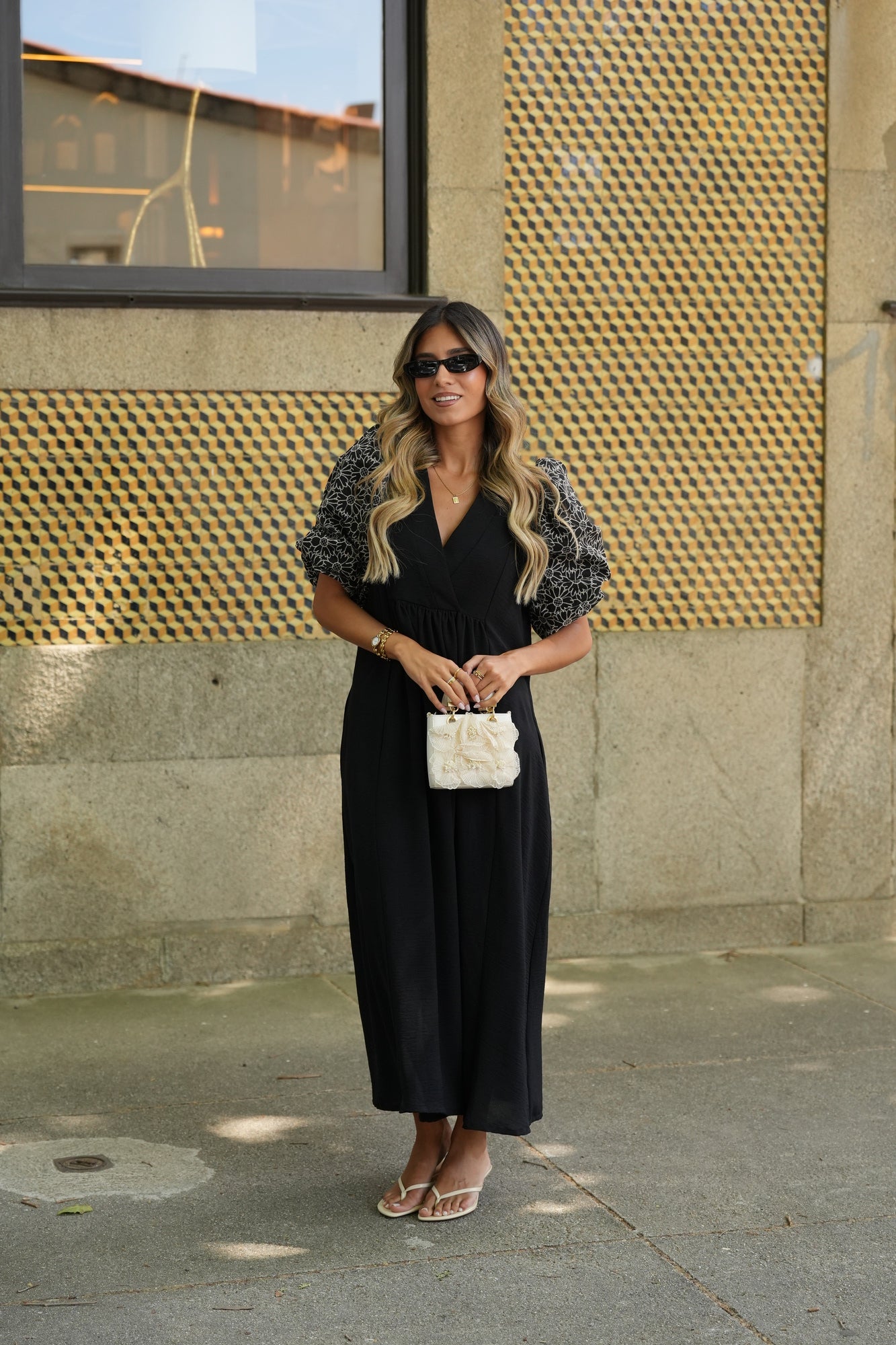 Vestido largo en negro