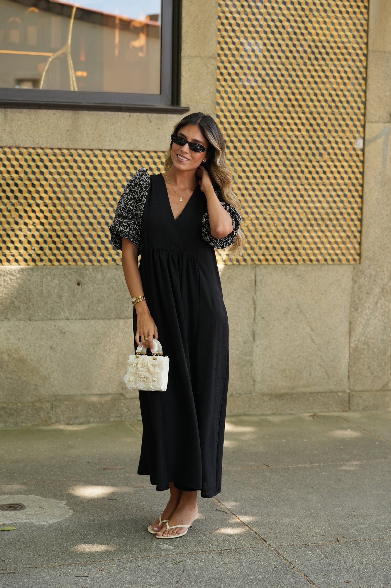 Vestido largo en negro