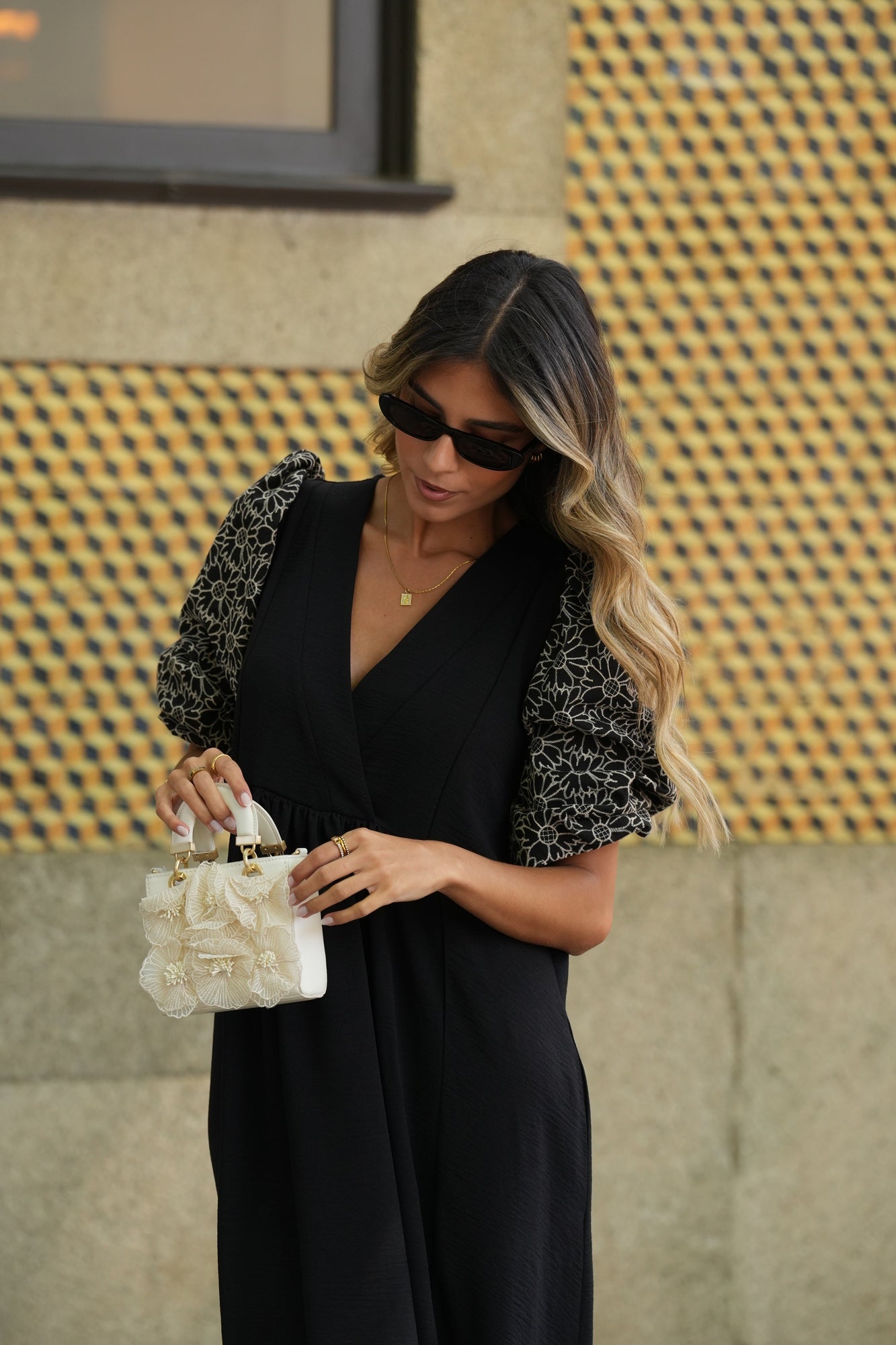 Vestido largo en negro