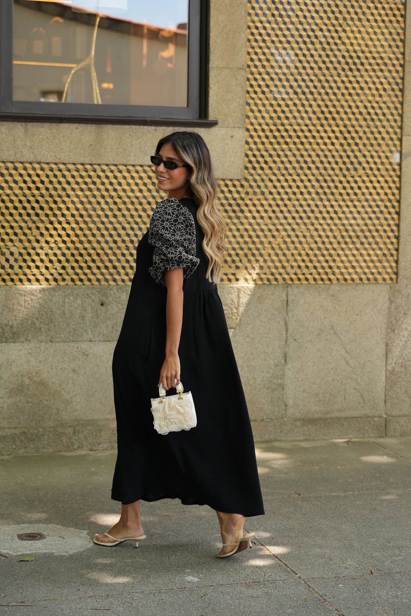 Vestido largo en negro