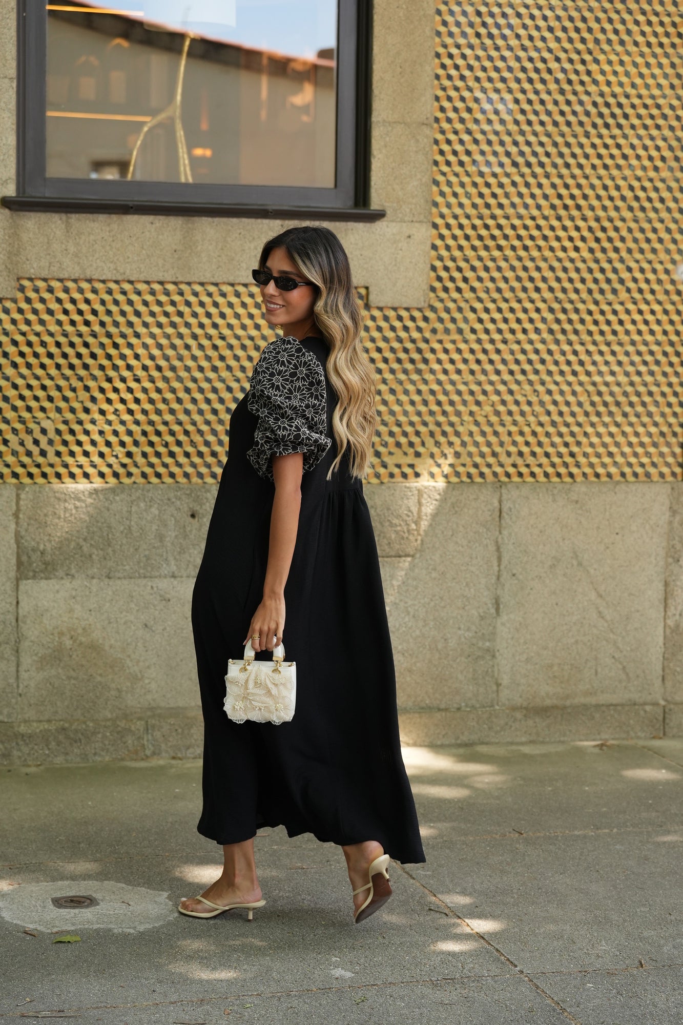 Vestido largo en negro