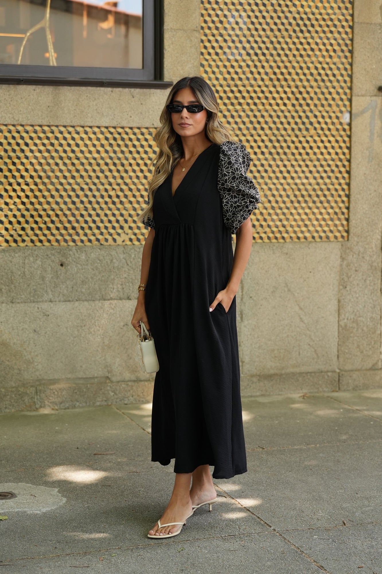 Vestido largo en negro