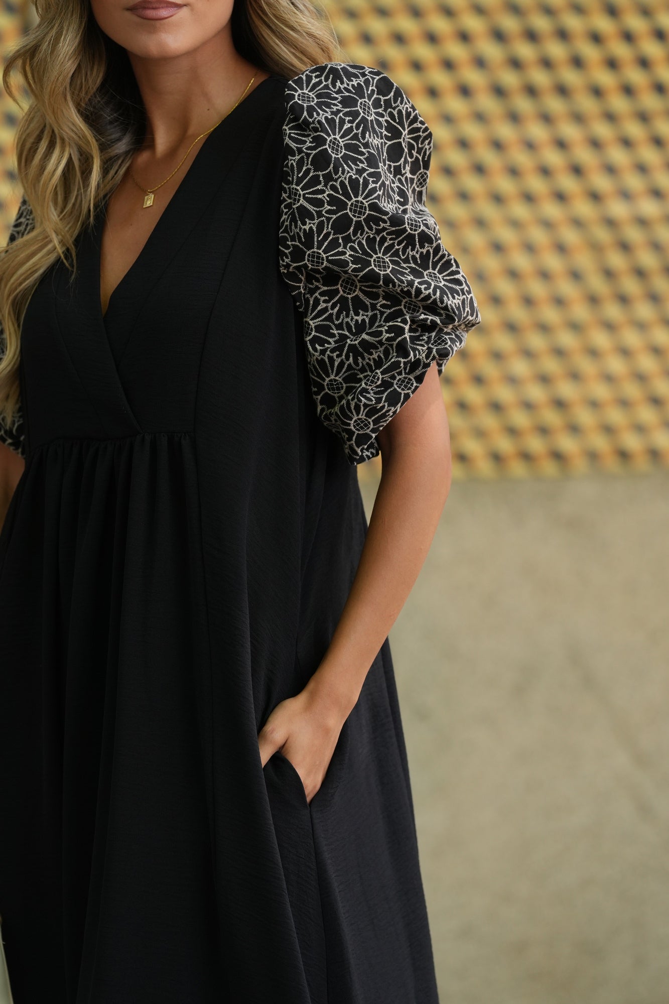 Vestido largo en negro