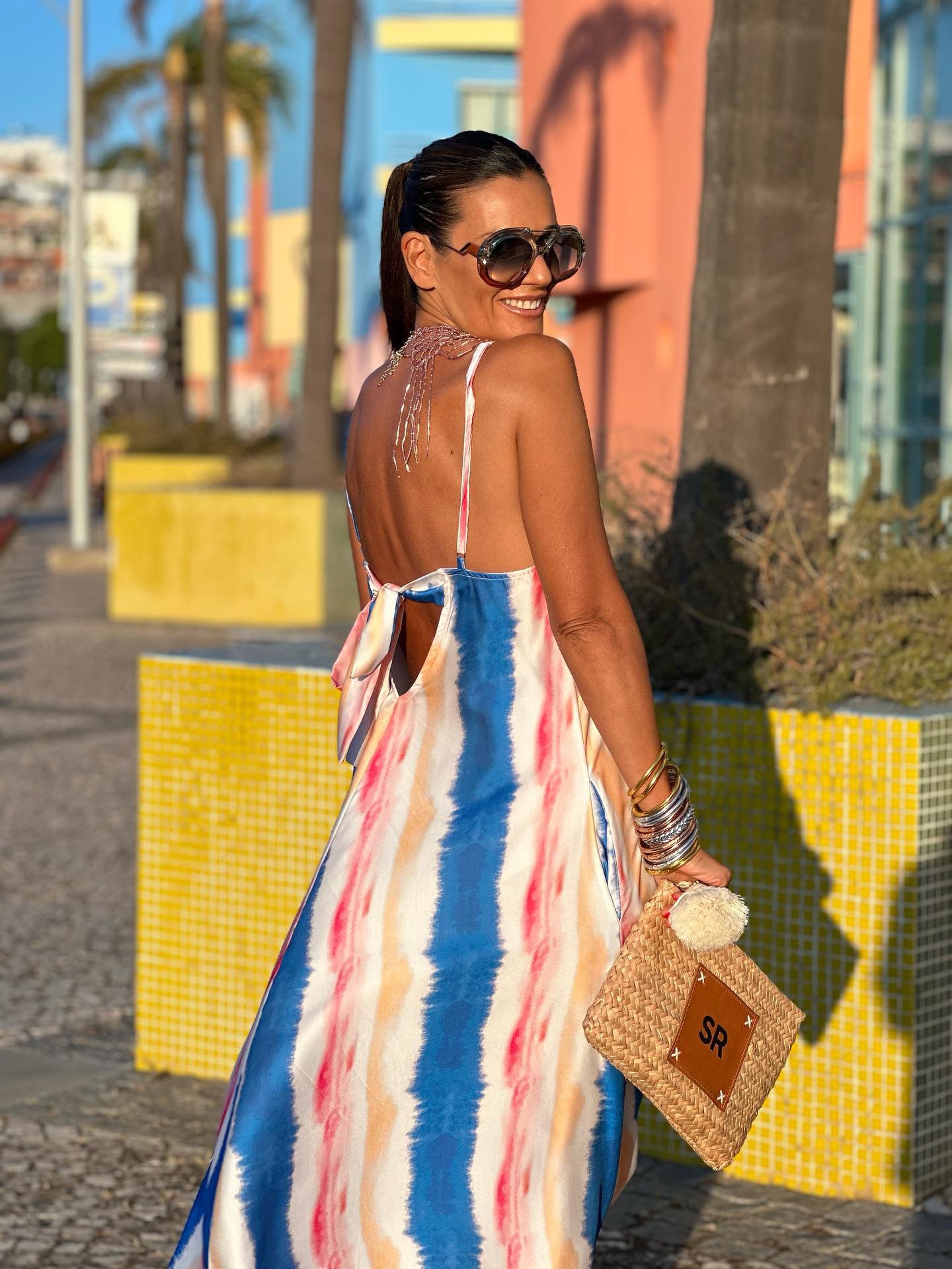 Vestido largo de tirantes