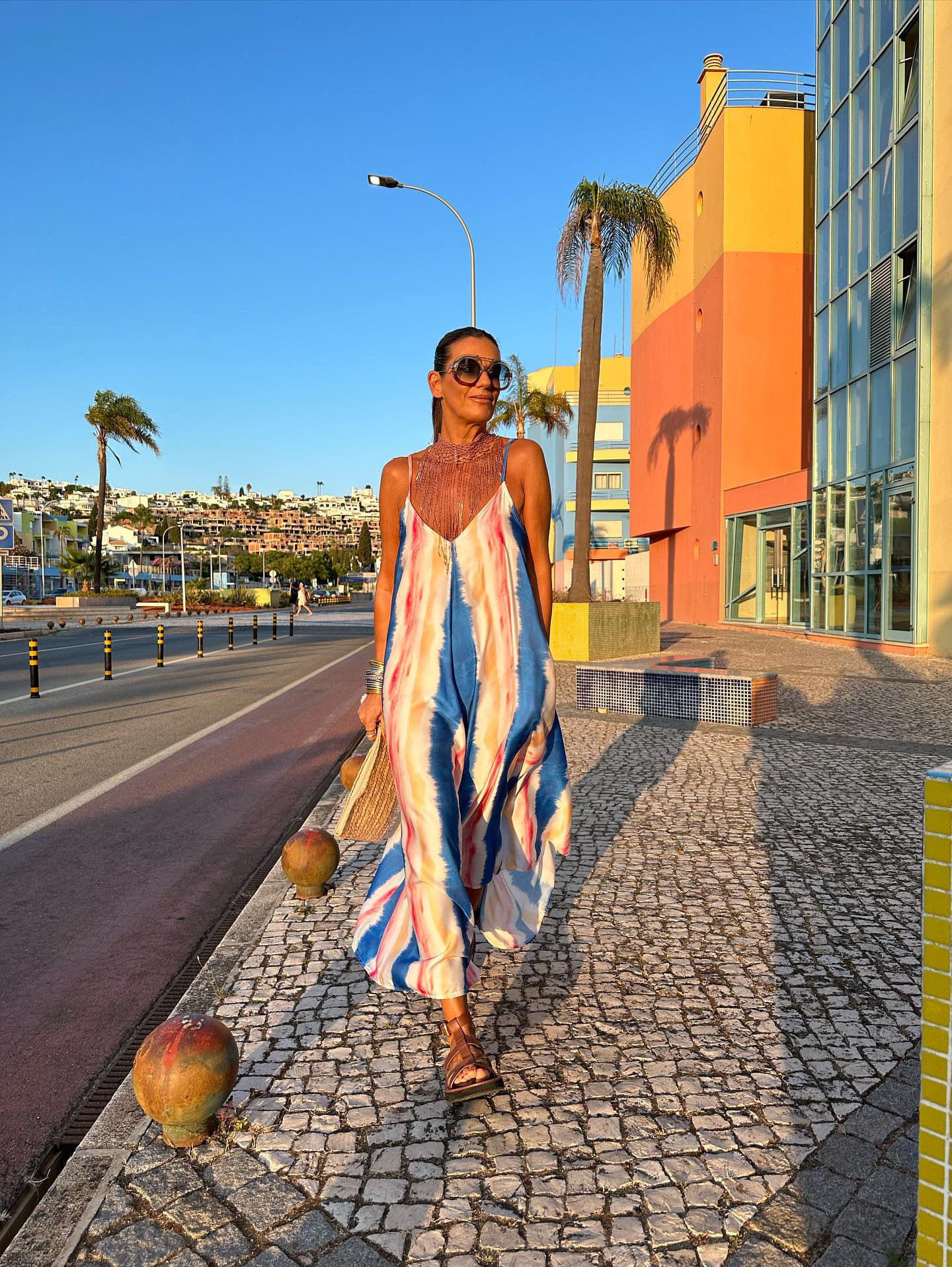 Vestido largo de tirantes