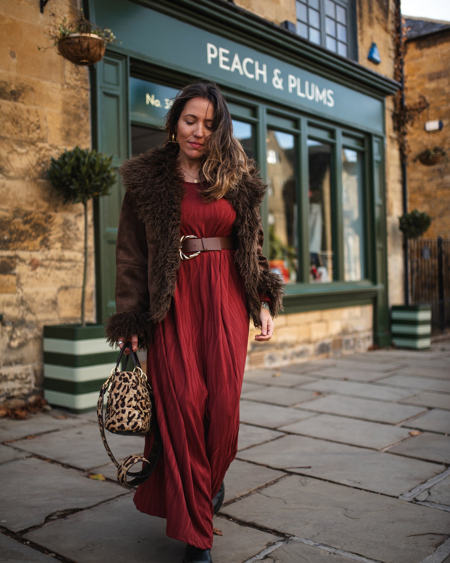 Vestido largo de punto