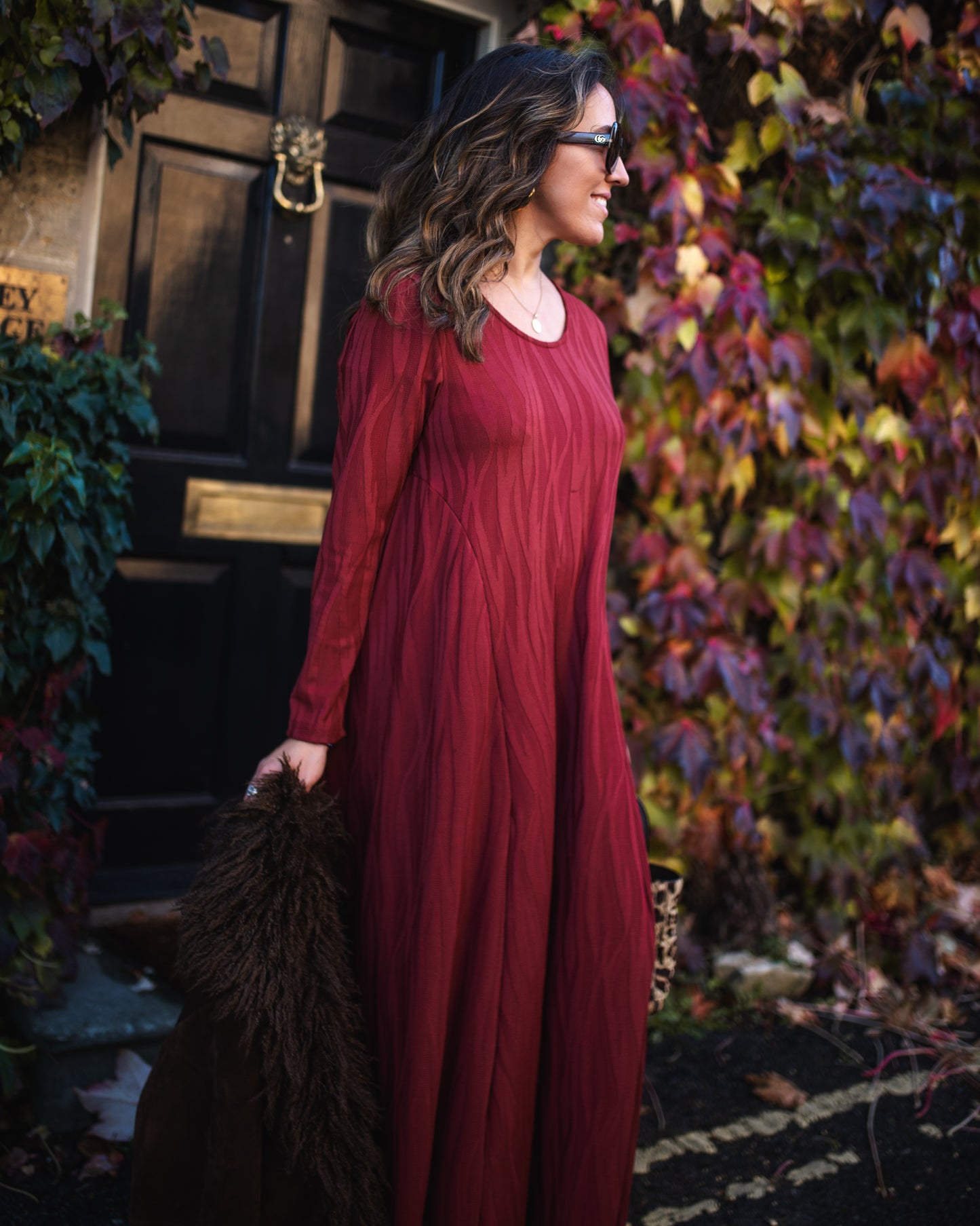 Vestido largo de punto