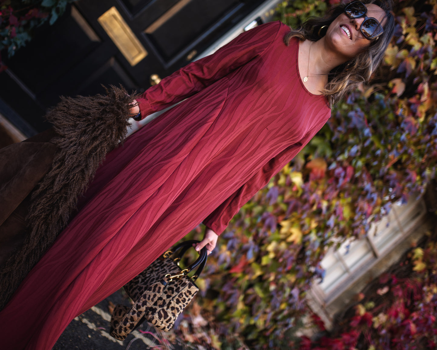 Vestido largo de punto