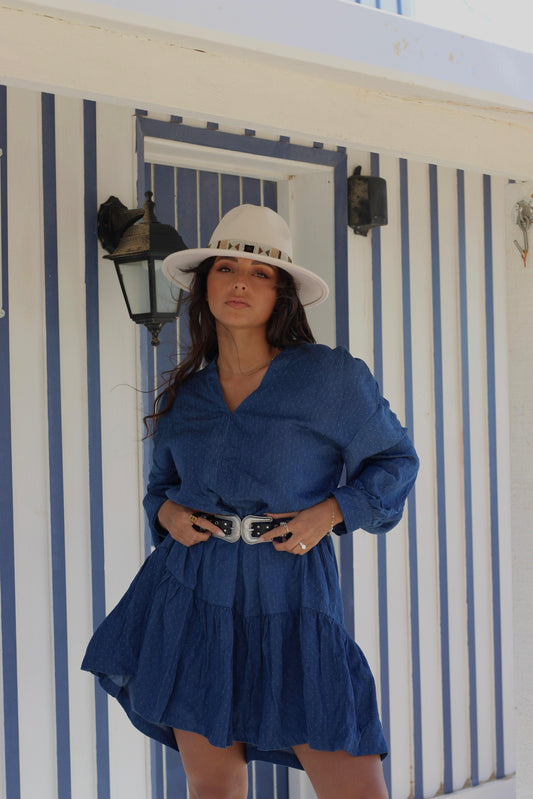 Vestido corto de mezclilla