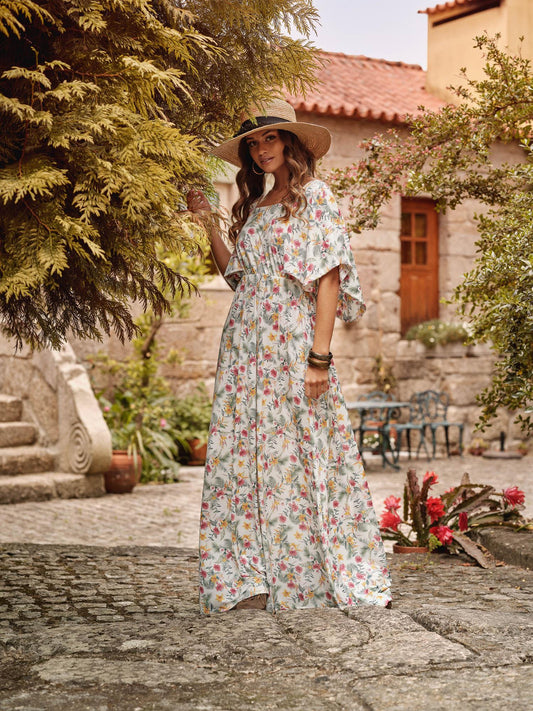 Vestido largo con lazo en la espalda