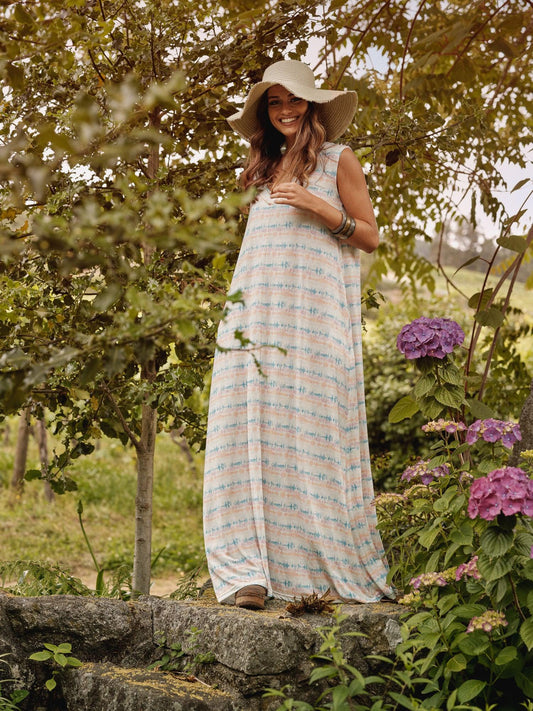 Vestido largo de punto
