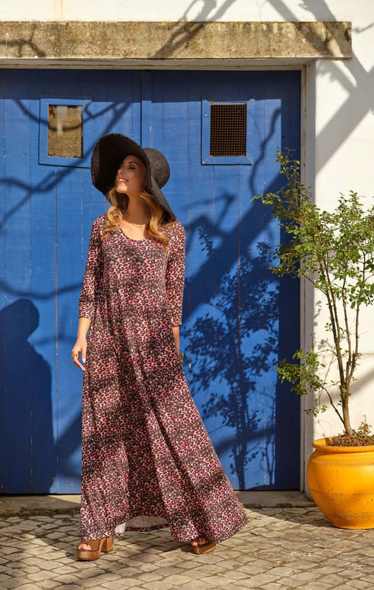 Vestido largo de punto