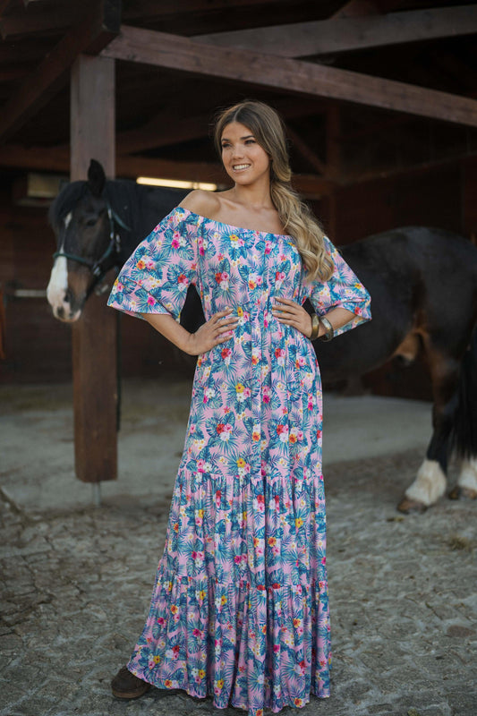 Vestido largo de punto
