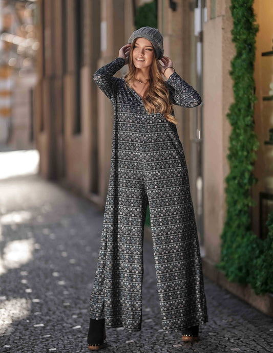 Mono largo estampado